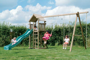 COMPRAR PARQUE INFANTIL CLUBHOUSE (COMPLETO)CON CASITA ELEVADA, TOBOGAN Y DOS COLUMPIOS. ENVIO GRATIS.